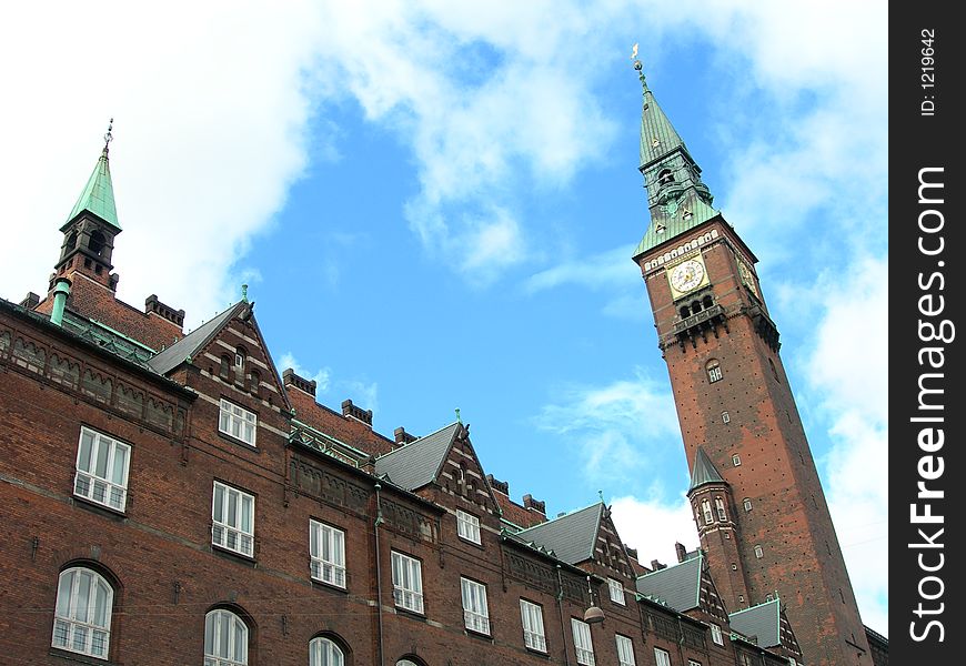 The City Hall in Copenhagen in Denmark.