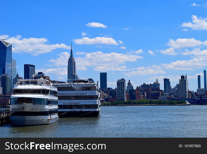 Skyline, City, Sky, Water Transportation