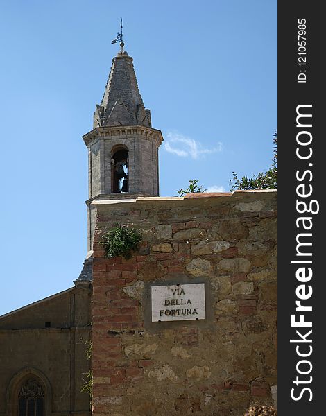 Sky, Wall, Steeple, Church