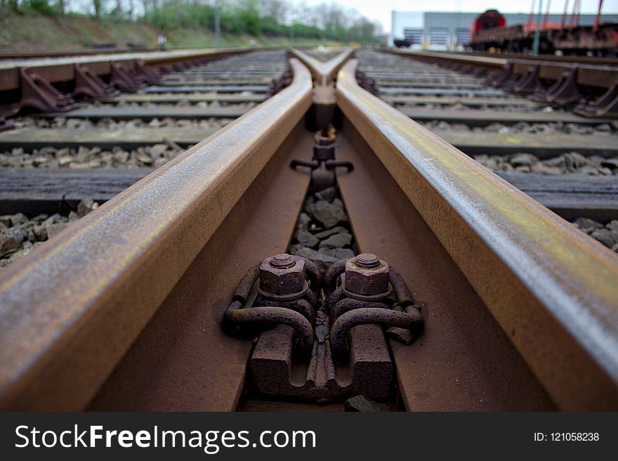 Track, Iron, Rail Transport, Metal