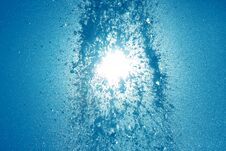 Drops Of The Fountain In The Setting Sun Royalty Free Stock Photography Drops Of The Fountain In The Setting Sun Royalty Free Stock Photography