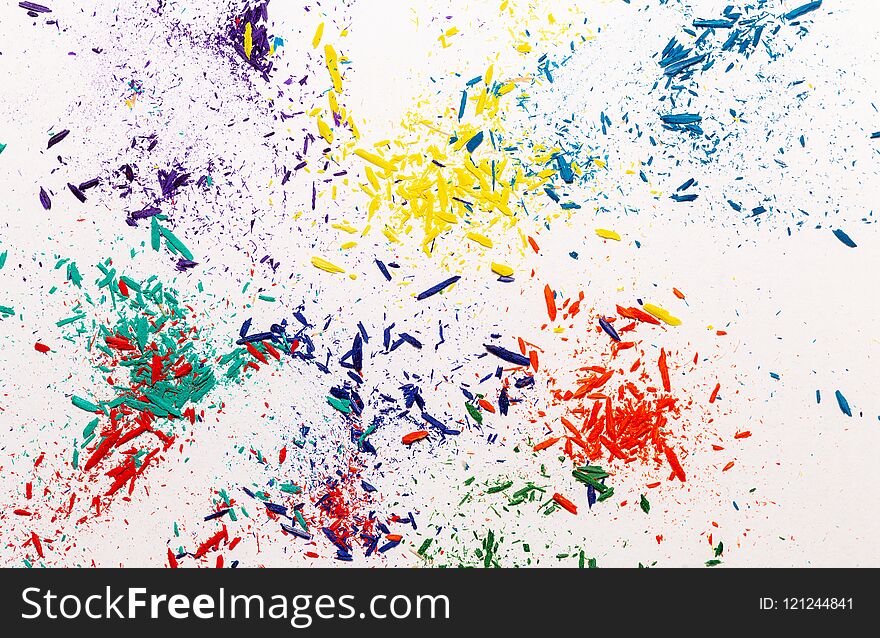 Colorful Shavings From Pencils 4