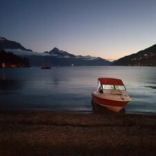Lake Wakatipu, Queenstown, NZ Stock Photo Lake Wakatipu, Queenstown, NZ Stock Photo