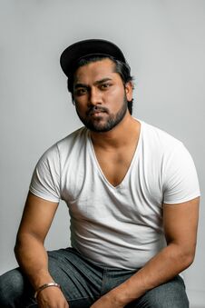 Close Up Photo Of Hindu Muscular Man In Fashion Clothes Stock Images Close Up Photo Of Hindu Muscular Man In Fashion Clothes Stock Images