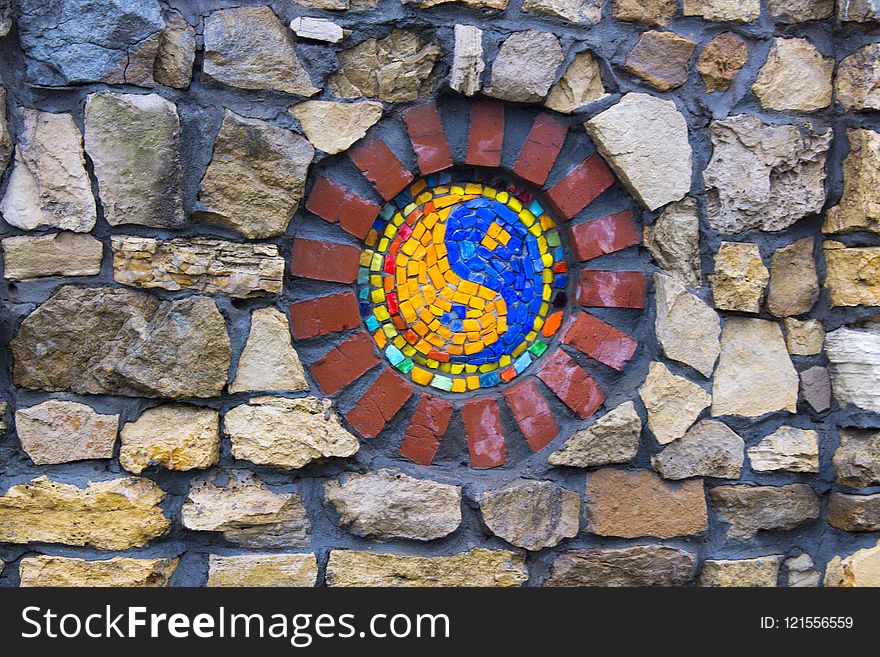 Wall, Window, Mosaic, Art