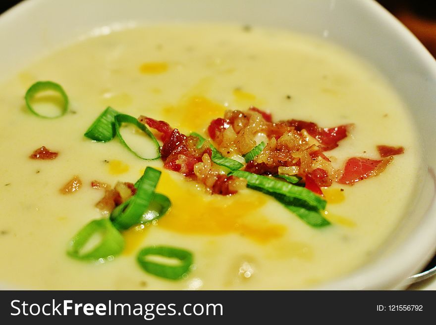 Dish, Food, Corn Chowder, Soup