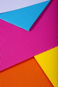 Abstract Background Of Sheets Of Colored Paper Royalty Free Stock Photography