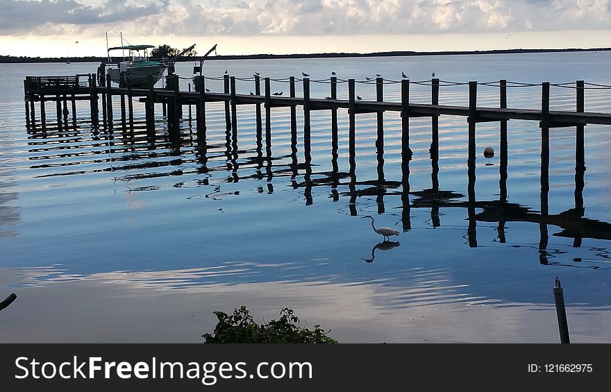 Water, Reflection, Pier, Dock