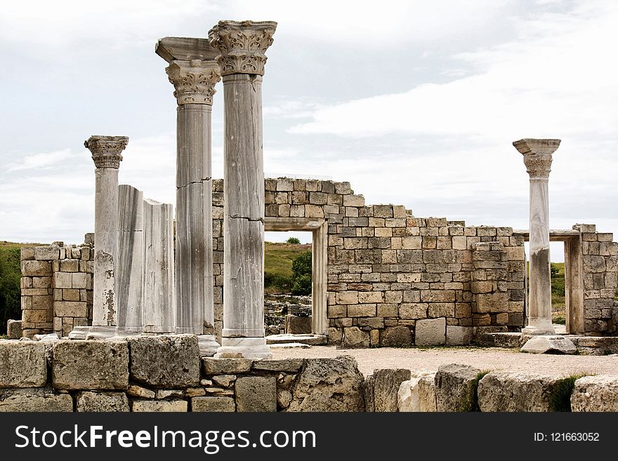 Historic Site, Ruins, Ancient Roman Architecture, Archaeological Site