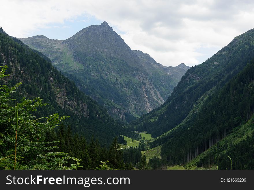 Mountainous Landforms, Highland, Mountain, Nature