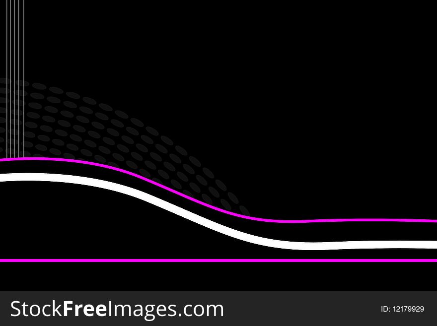 An abstract black background with stripes and waves useful for website.EPS file available