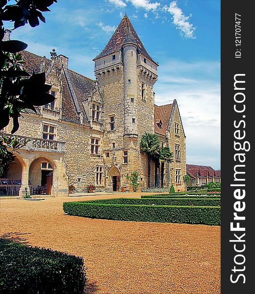 Château, Sky, Landmark, Stately Home