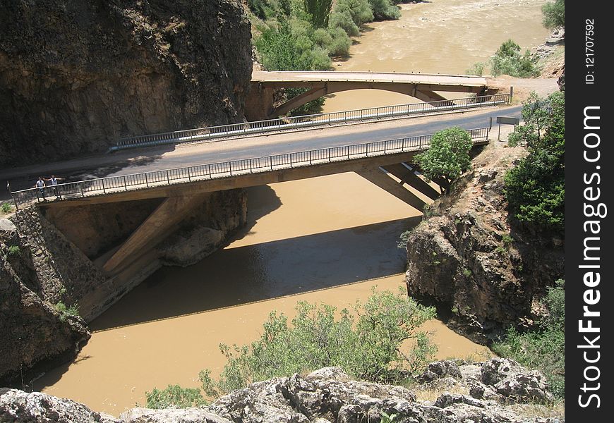 Bridge, Concrete Bridge, Beam Bridge, River