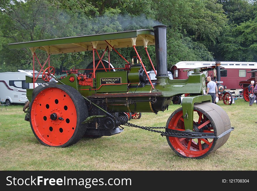Tractor, Agricultural Machinery, Motor Vehicle, Steam Engine