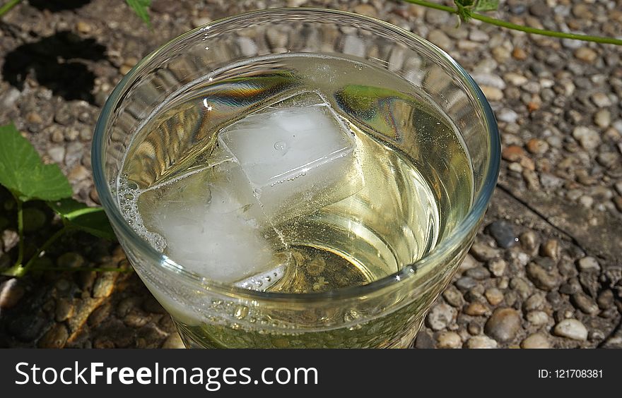 Water, Glass, Drink, Mint Julep