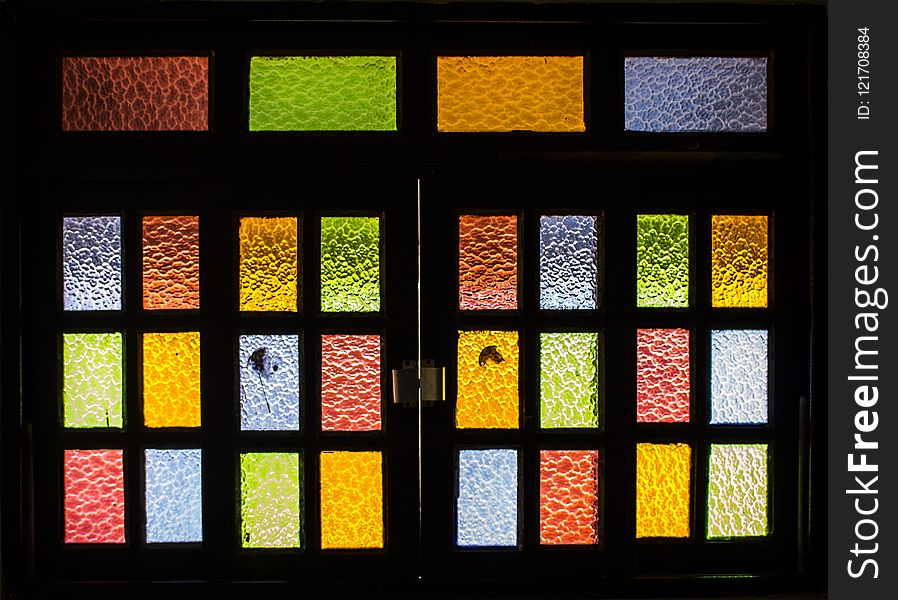 Yellow, Window, Glass, Stained Glass