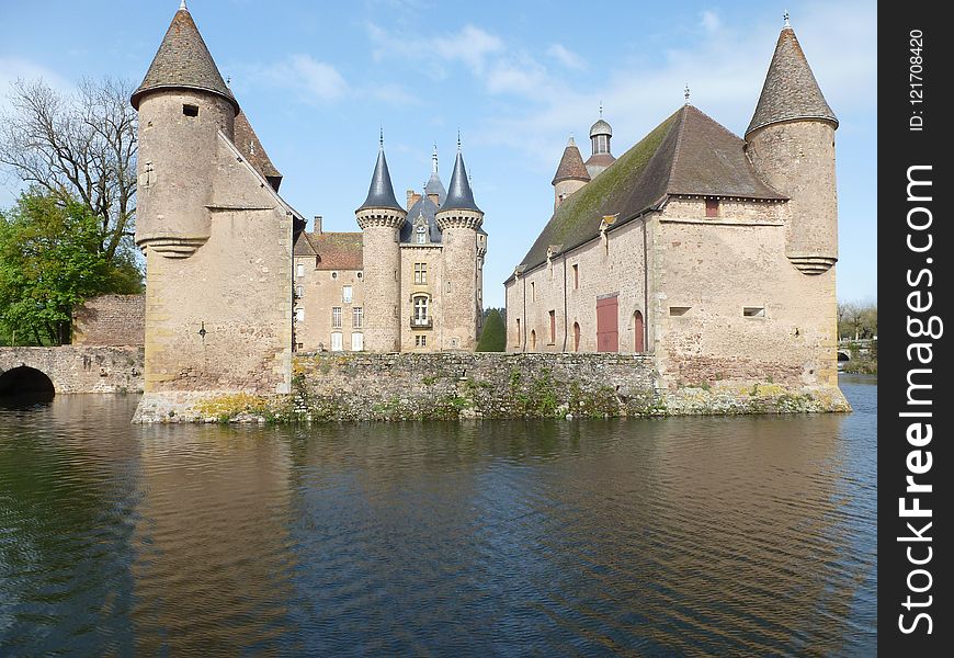 Waterway, Water Castle, Château, Castle