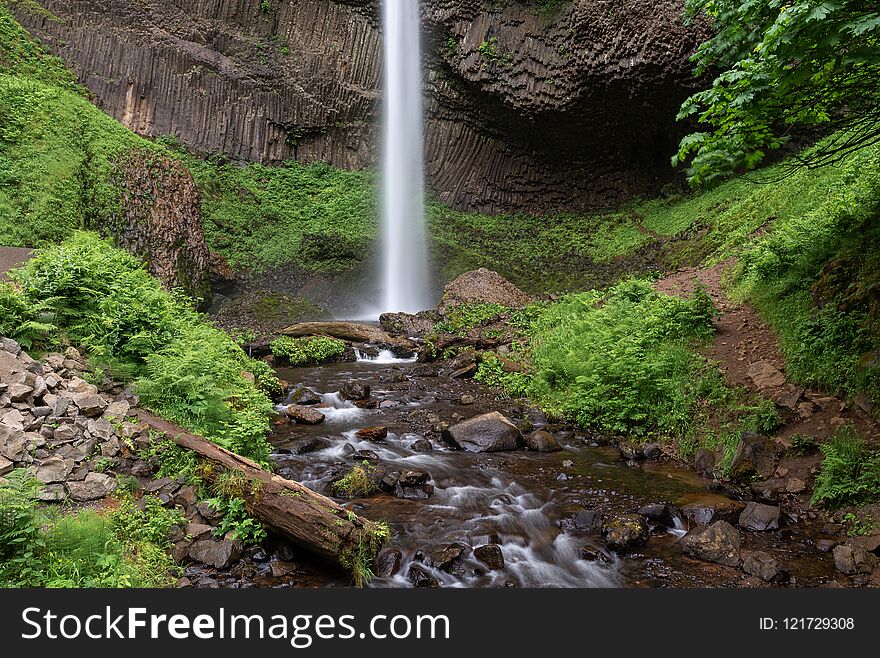 Latourell Falls in Columbia River Gorge, Oregon