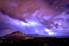 Energy Surges Over The Sedona Sky Royalty Free Stock Images