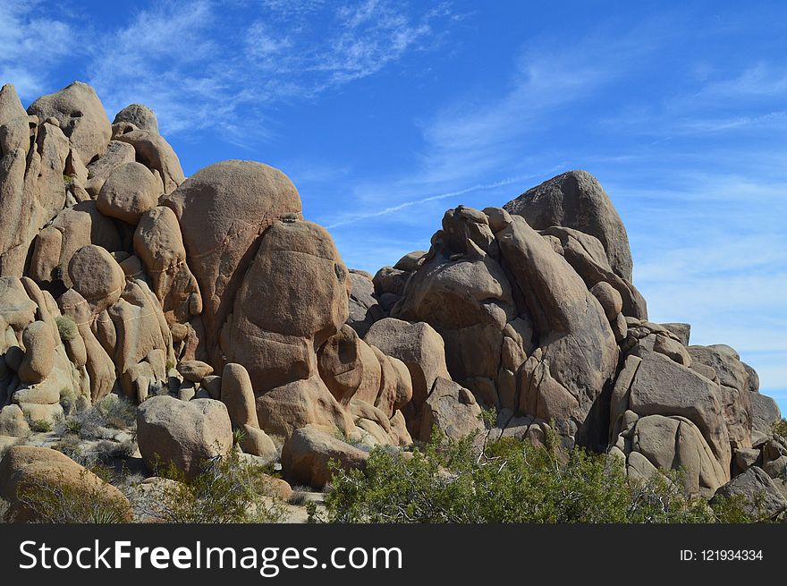 Rock, Badlands, Sky, Bedrock