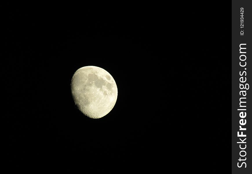 Moon, Night, Sky, Atmosphere