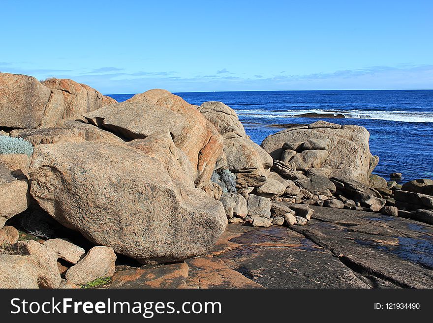 Rock, Coast, Sea, Shore