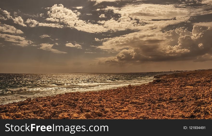 Sky, Sea, Horizon, Shore