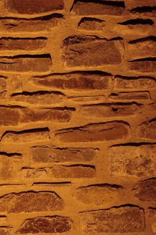 Stone Wall With Close-up Royalty Free Stock Photos