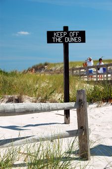Keep Off The Dunes Too Stock Photos Keep Off The Dunes Too Stock Photos
