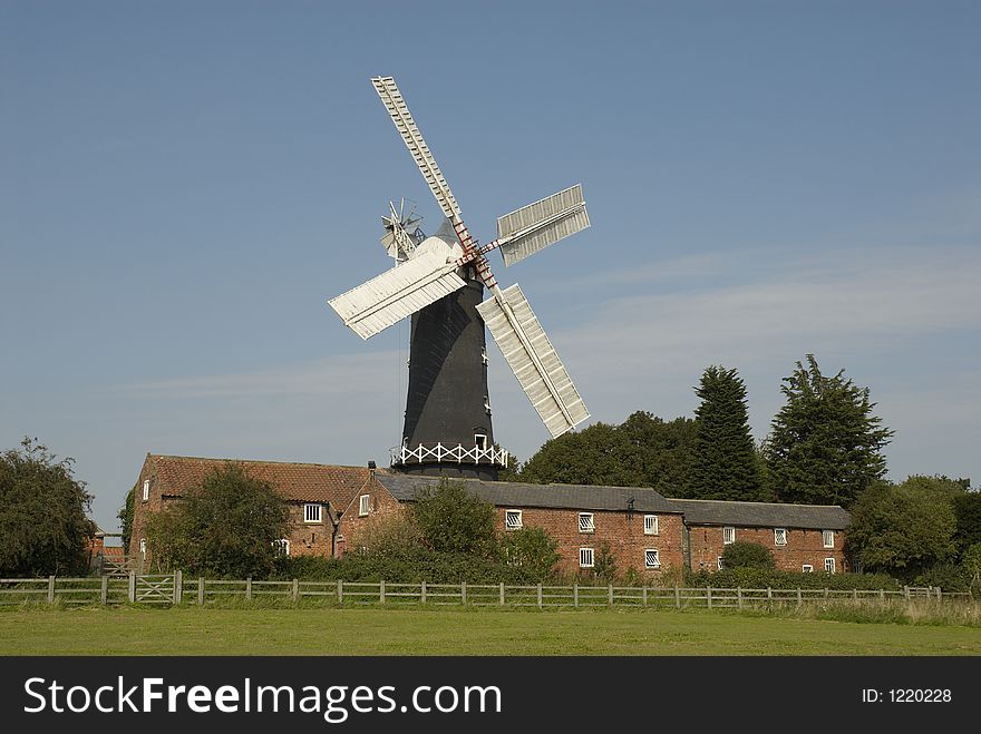 Skidby windmill and fields, East Yorkshire, UK. Skidby windmill and fields, East Yorkshire, UK.