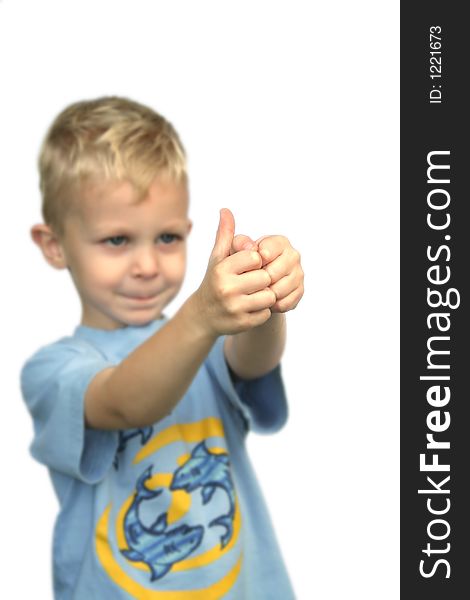 This cutie is saying he gives your product a thumbs up. This cutie is saying he gives your product a thumbs up.