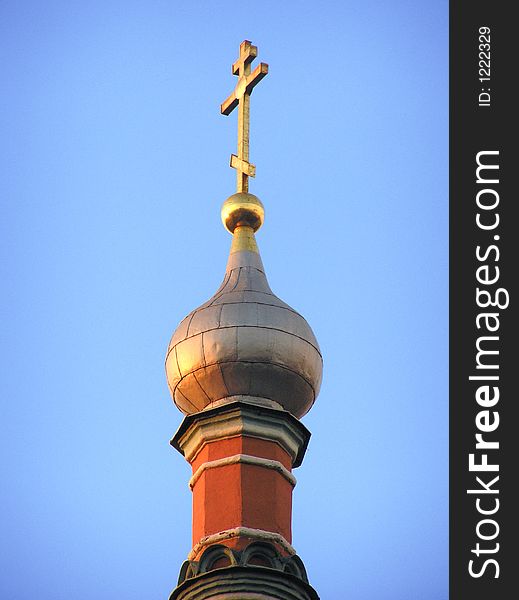 An Orthodox church in Moscow. An Orthodox church in Moscow