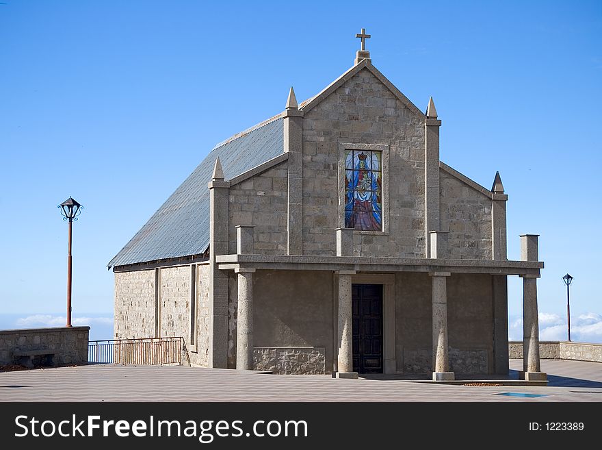 Church on Monte Sacro mountain, Italy. Church on Monte Sacro mountain, Italy