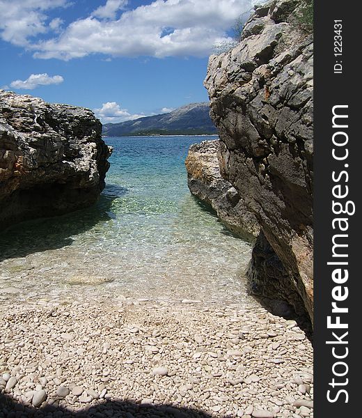 Idyllic bay at the croatian coast. Idyllic bay at the croatian coast