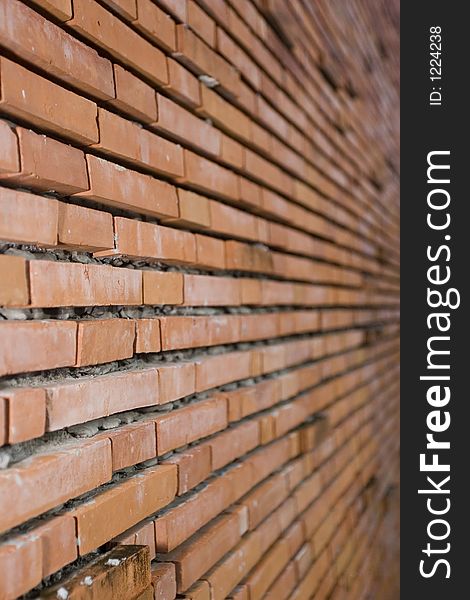 Red brick wall