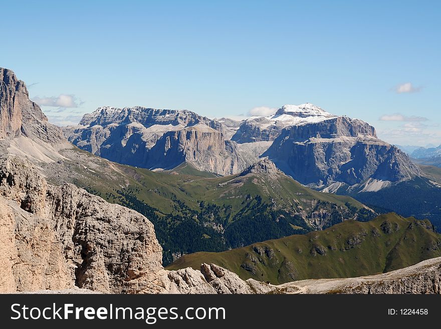 Beautiful mountain scene in the Dolomites,Italy