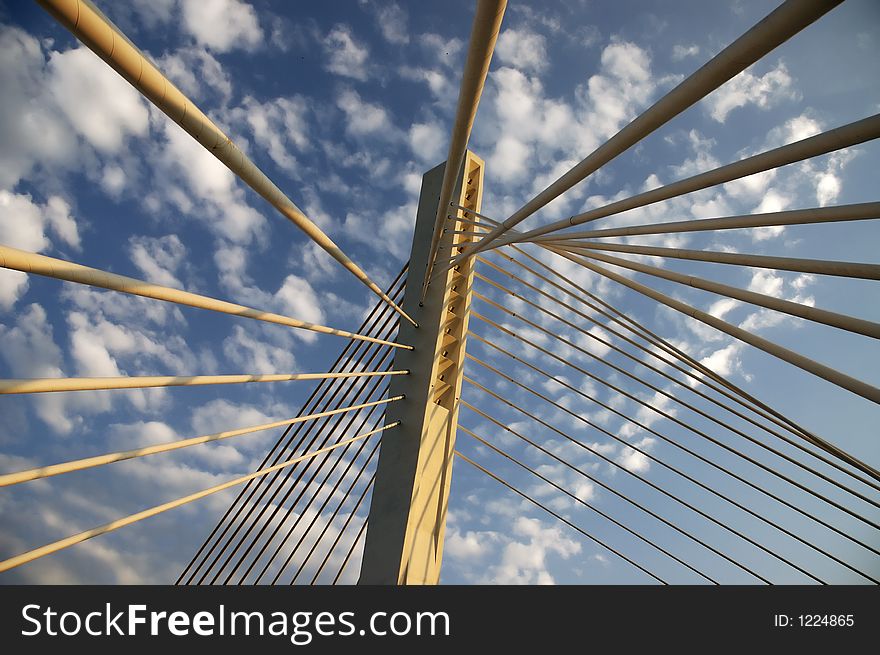 Detail of the bridge millenium. Detail of the bridge millenium