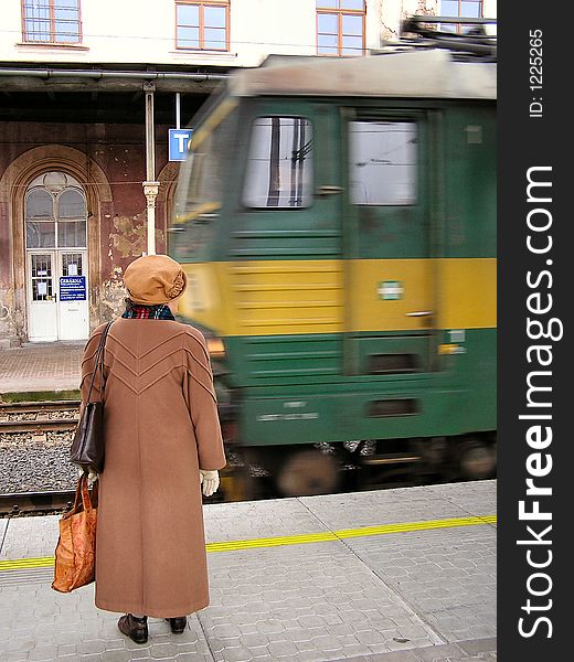 Old Women And Train