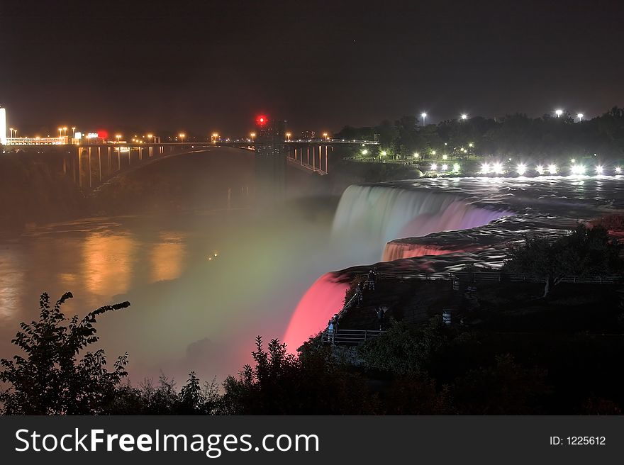 Niagara Falls by Night with illumination