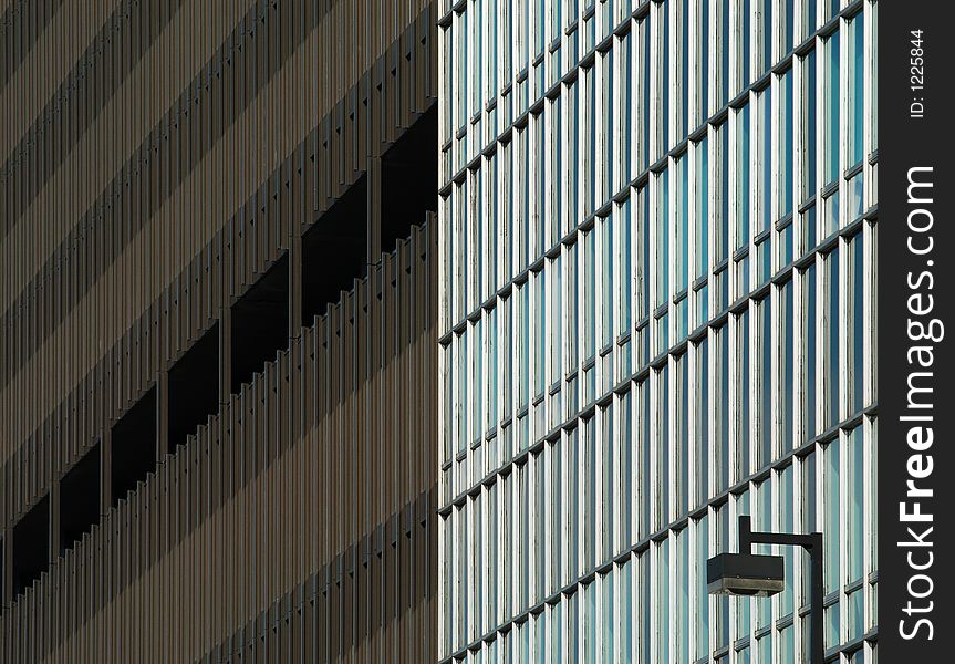 Two buildings in Montreal, Canada. Lens: SIGMA 70-200mm/2.8 EX DG APO HSM. Two buildings in Montreal, Canada. Lens: SIGMA 70-200mm/2.8 EX DG APO HSM