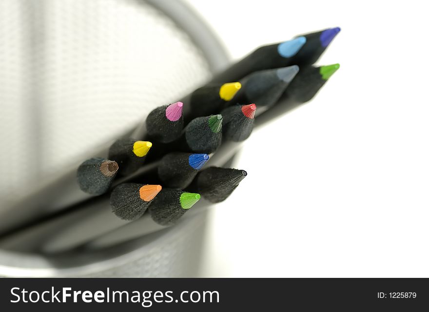 Photo of Colored Pencils in a Pencil Holder