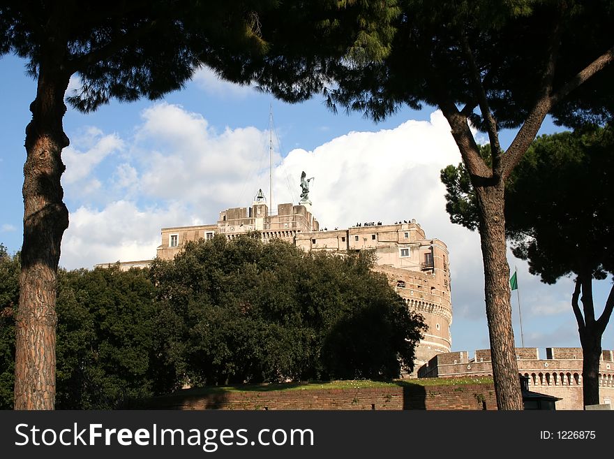 Digital photo of the Castel Sant Angelo in rome - italy.