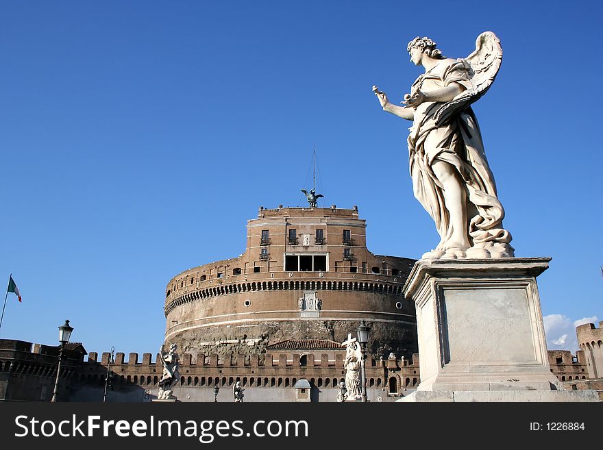 Digital photo of the Castel Sant Angelo in rome - italy.