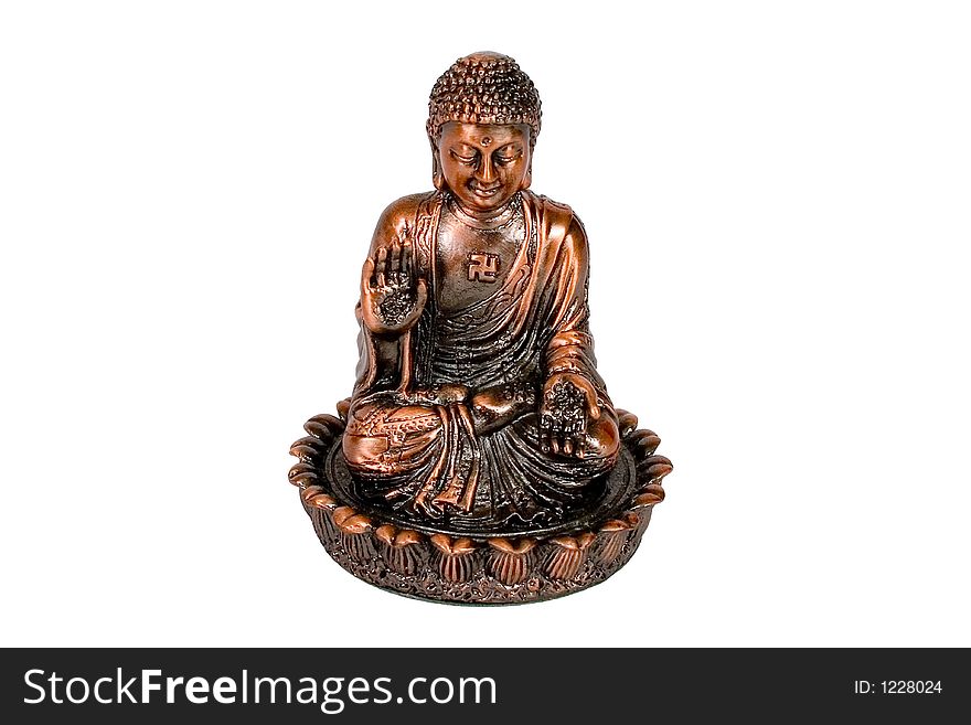 Sitting Buddha With Clipping Path