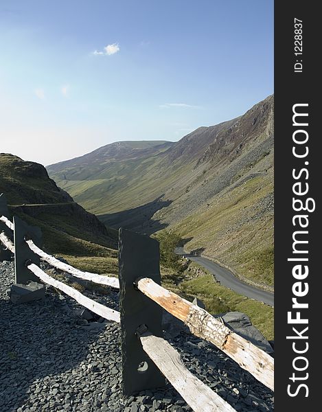 English Lake District mountain pass