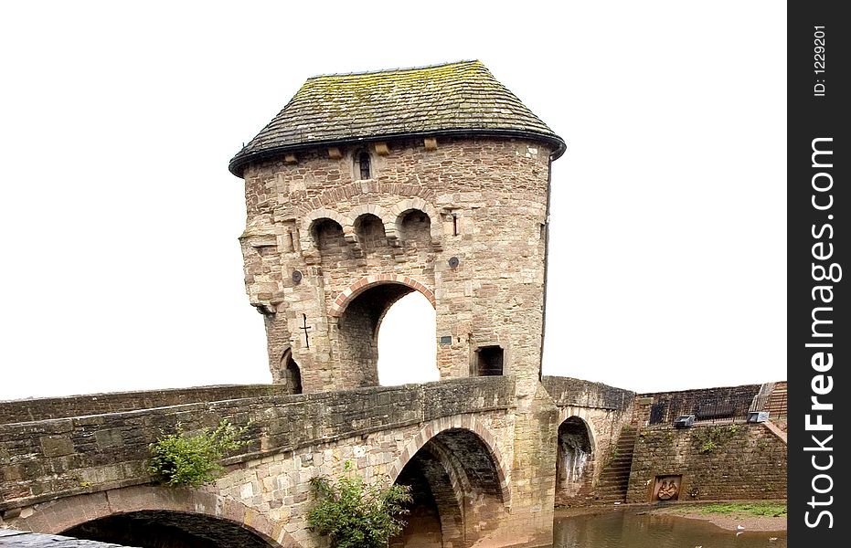 This 13th Century bridge, is the only fortified bridge gate left in Britain. This 13th Century bridge, is the only fortified bridge gate left in Britain.