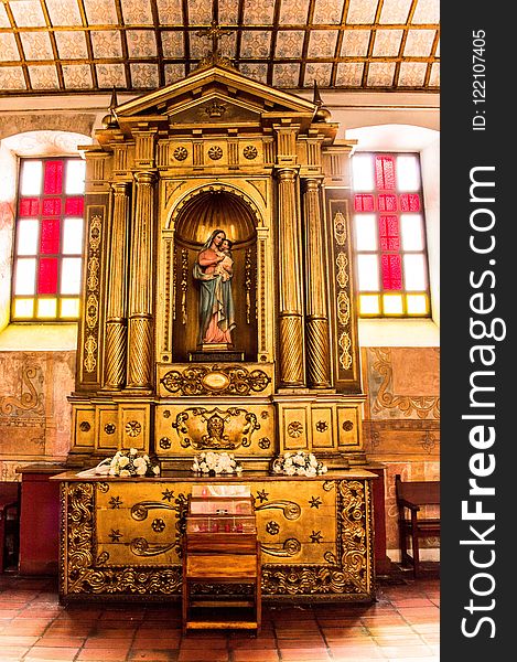 Altar, Chapel, Furniture, Place Of Worship