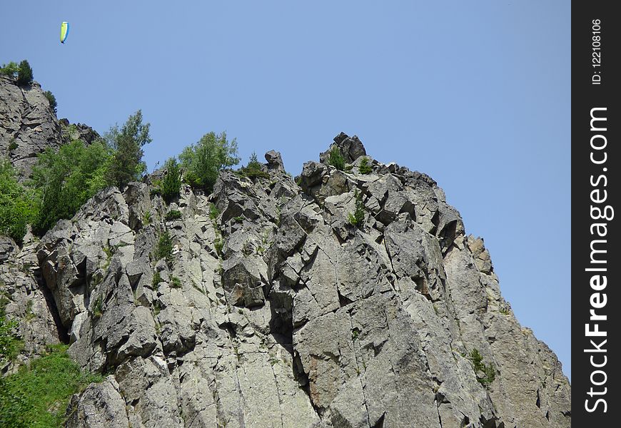 Rock, Mountain, Ridge, Outcrop