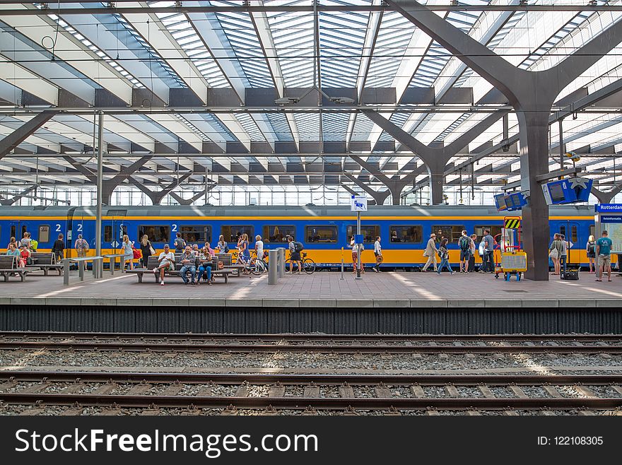 Train Station, Track, Structure, Steel