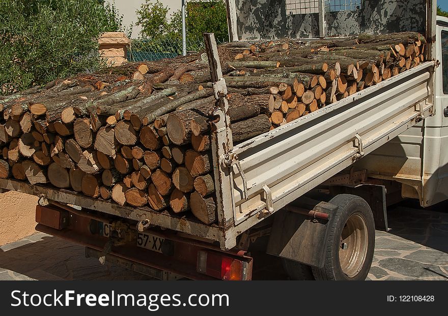 Vehicle, Wood, Tree, Lumber